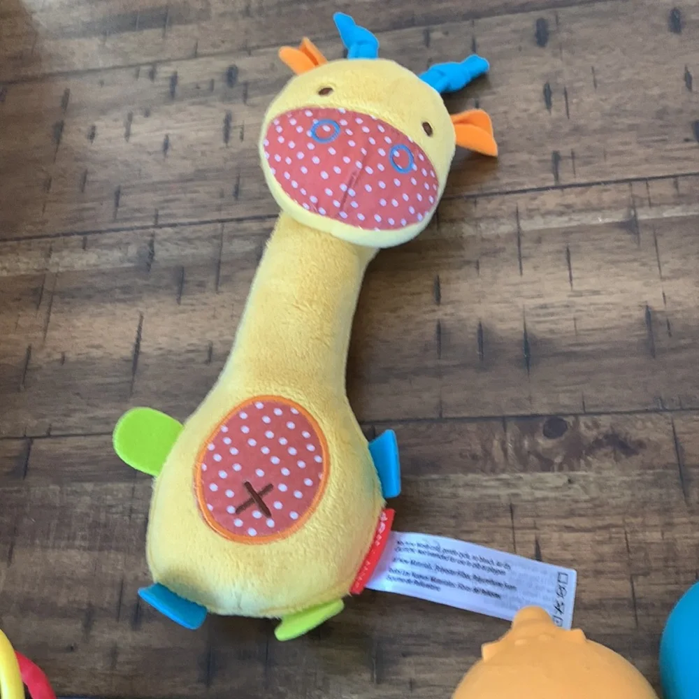 Giraffe Baby Rattles Miscellaneous Happy Hands Toy Bag